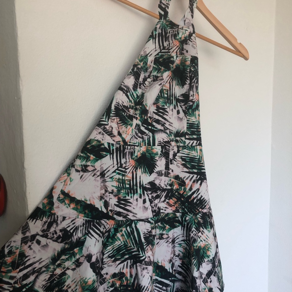 Tropical Miami Beach Party Halter Dress XS